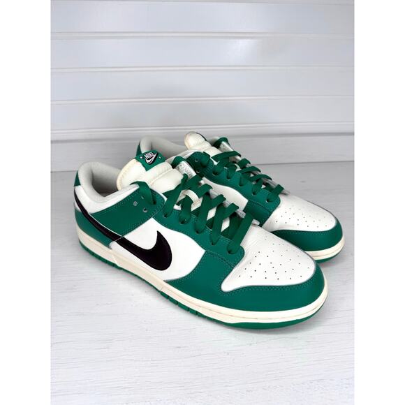 Nike Dunk Low Gorge Green DR9654-100 Men’s Size 11 White Green Extra Laces main image 6